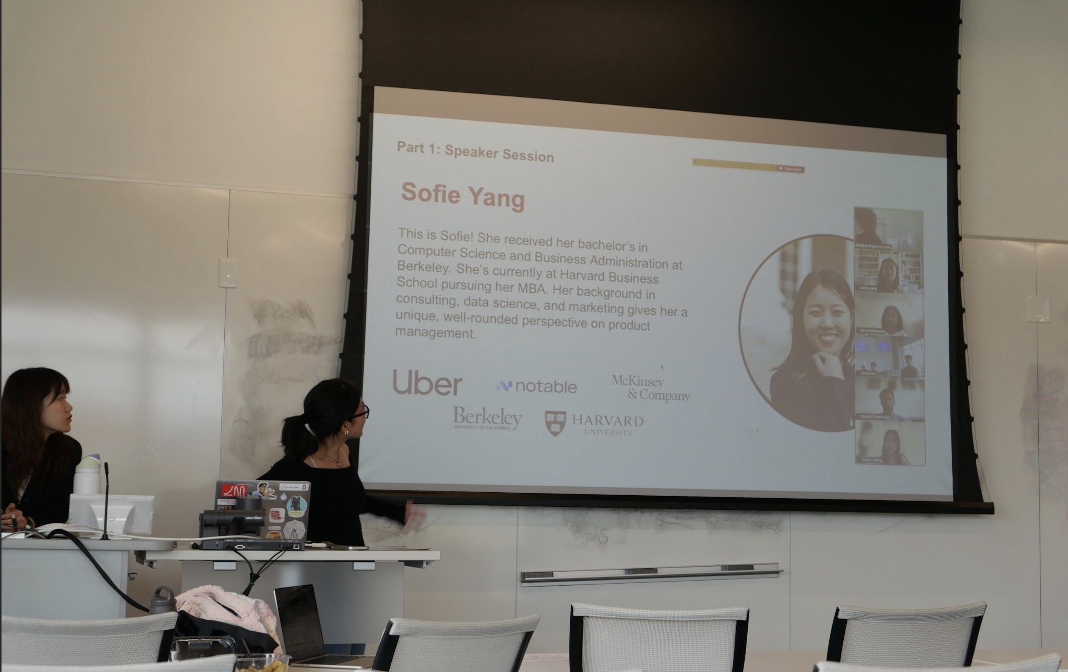 Speaker session with Sofie Yang, Harvard MBA, former Uber PM and McKinsey consultant